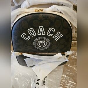 Coach Varsity Brown And Chalk Logo Backpack